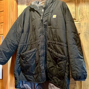 Carhartt Women’s Black Quilted Jacket fleece lined Jacket